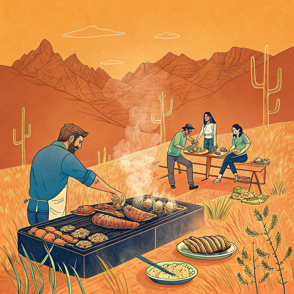 Asado patagón al palo