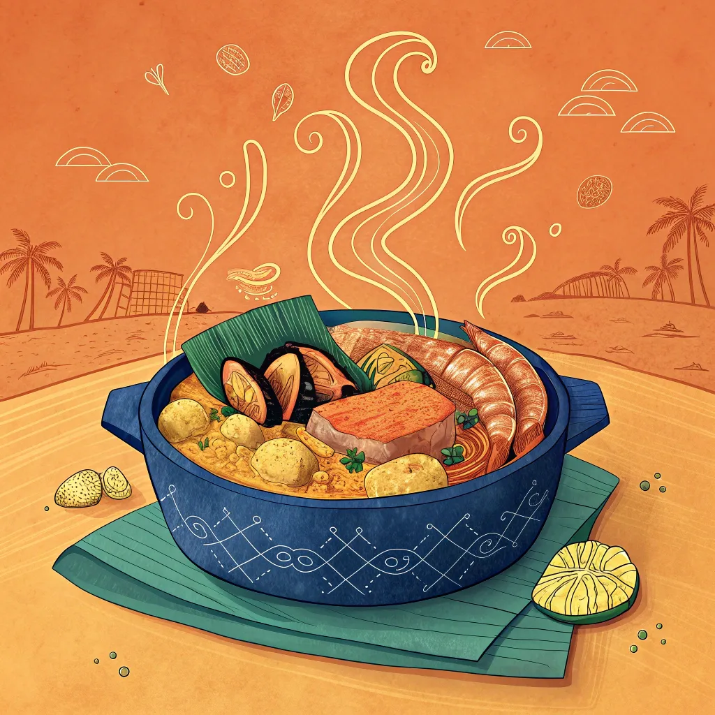 Curanto tradicional en hoyo