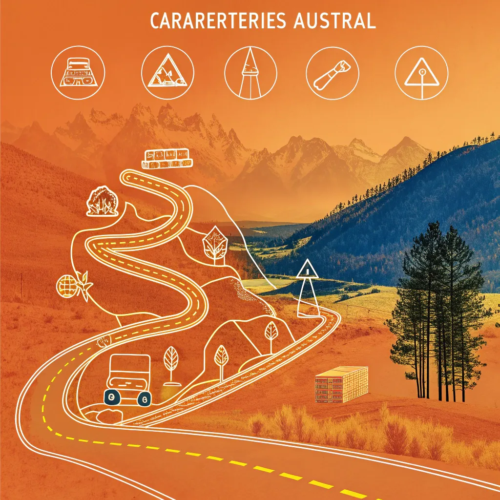 Esquema de etapas recomendadas en Carretera Austral